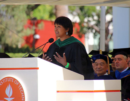 commencement2017 mae jemison at podium